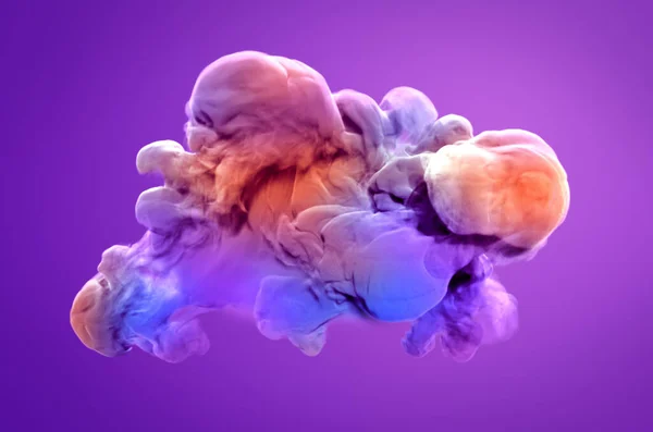 Colorful Smoke Rendering Illustration — ストック写真