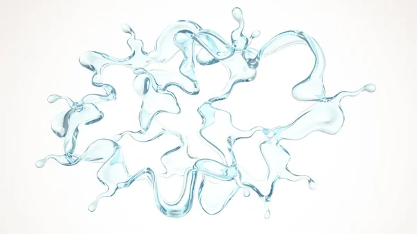 Chorrito Agua Azul Representación Ilustración —  Fotos de Stock