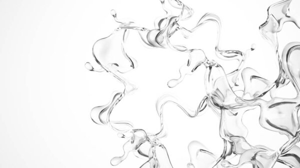 Чистая струя воды. 3D рендеринг, 3D иллюстрация
.