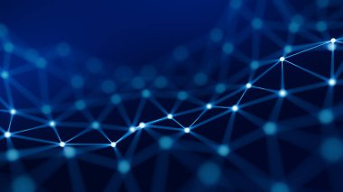 Soyut mavi arkaplan. 3d görüntüleme, 3d illüstrasyon.