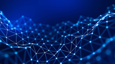 Soyut mavi arkaplan. 3d görüntüleme, 3d illüstrasyon.