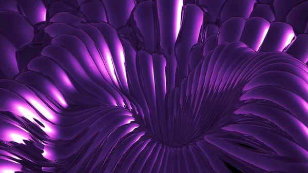 Fondo Metálico Púrpura Representación Ilustración — Foto de Stock