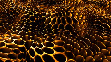 Altın metal arka plan. 3d görüntüleme, 3d illüstrasyon.