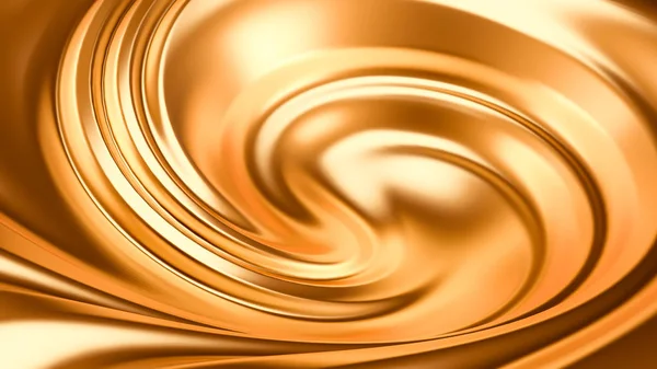 Luxury Beautiful Splash Gold Flow Rendering Illustration — Stock Photo, Image