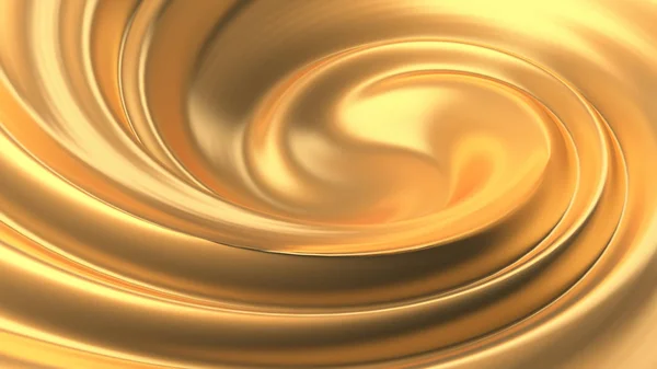 Luxury Beautiful Splash Gold Flow Rendering Illustration — Stock Photo, Image