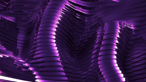 Purple Metallic Background Rendering Illustration — ストック写真