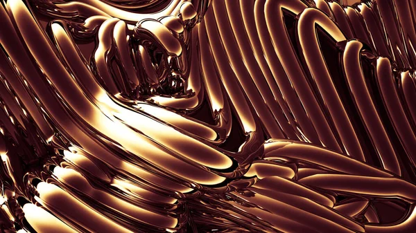 Золотий Металевий Фон Візуалізація Ілюстрація — стокове фото