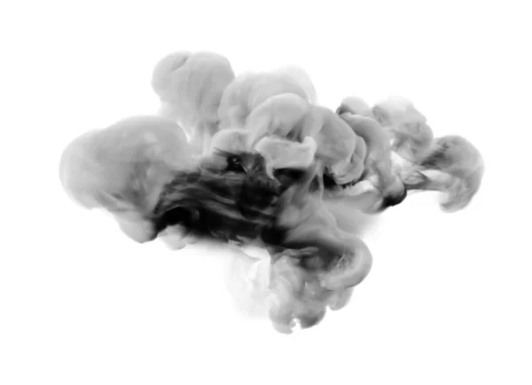 Light Gray Smoke White Background Rendering Illustration — 스톡 사진