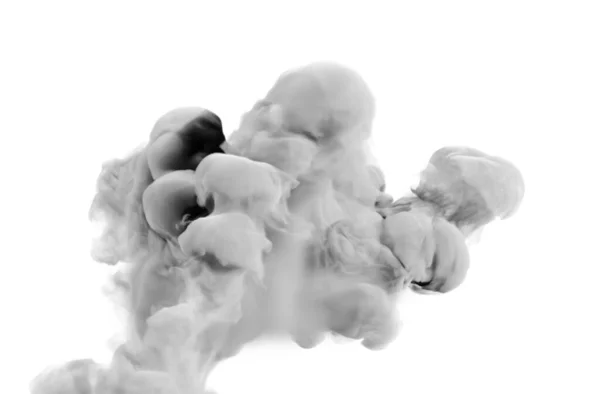 Fumo Grigio Chiaro Sfondo Bianco Rendering Illustrazione — Foto Stock