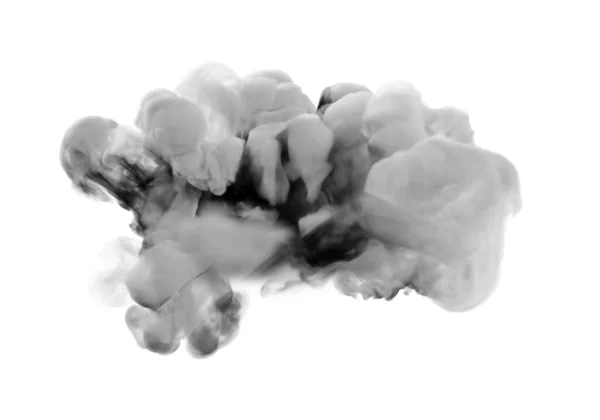 Light Gray Smoke White Background Rendering Illustration — 스톡 사진