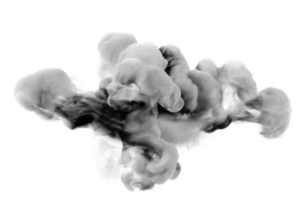 Light Gray Smoke White Background Rendering Illustration — 스톡 사진