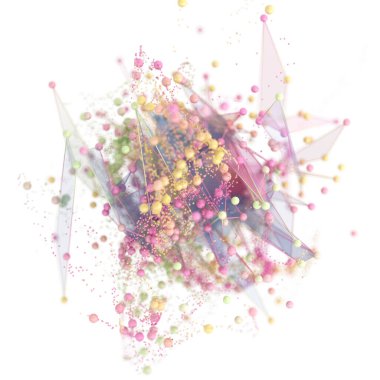 Güzel soyut fraktal arkaplan. 3d görüntüleme, 3d illüstrasyon.