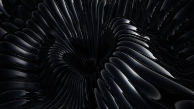 Siyah metalik arka plan. 3d görüntüleme, 3d illüstrasyon.