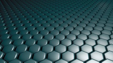 Yeşil altıgen arka plan. 3d görüntüleme, 3d illüstrasyon.