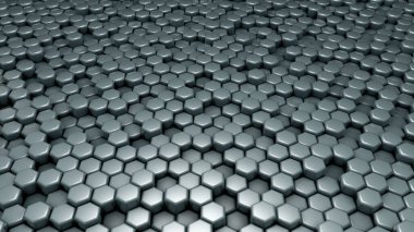 Yeşil altıgen arka plan. 3d görüntüleme, 3d illüstrasyon.