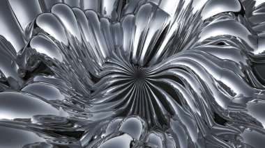 Gri metalik arka plan. 3d görüntüleme, 3d illüstrasyon.