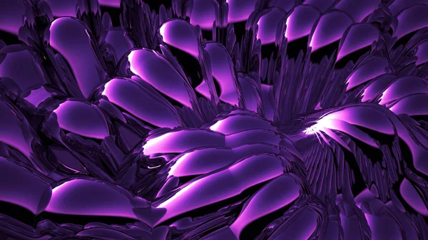 Fundo Metálico Roxo Renderização Ilustração — Fotografia de Stock