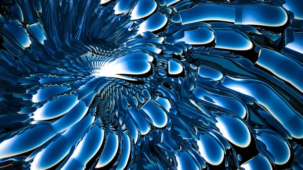 Синий Металлический Фон Рендеринг Иллюстрация — стоковое фото