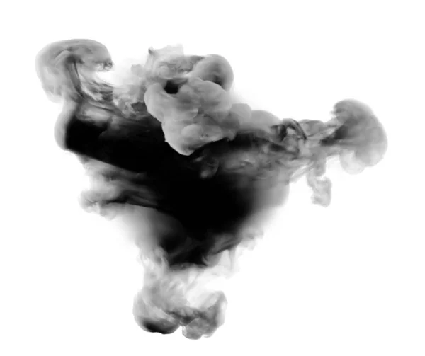 Světle Šedý Kouř Bílém Pozadí Vykreslování Ilustrace — Stock fotografie