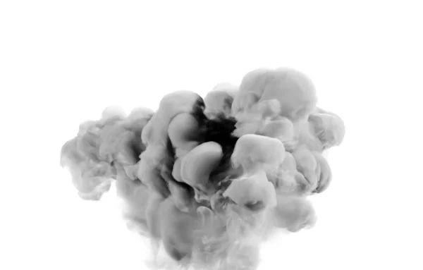 Light Gray Smoke White Background Rendering Illustration — 스톡 사진