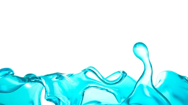 Chorrito Agua Azul Representación Ilustración — Foto de Stock