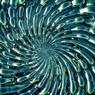 Yeşil metalik arka plan. 3d görüntüleme, 3d illüstrasyon.