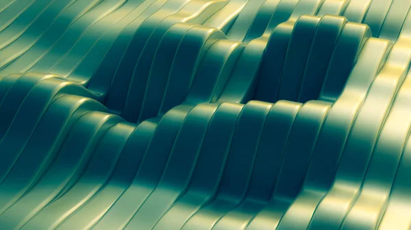 緑の線で背景 3Dレンダリング 3Dイラスト — ストック写真