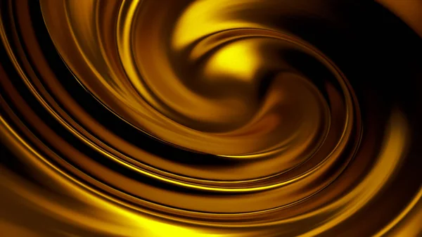 Luxury Beautiful Splash Gold Flow Rendering Illustration — Stock Photo, Image