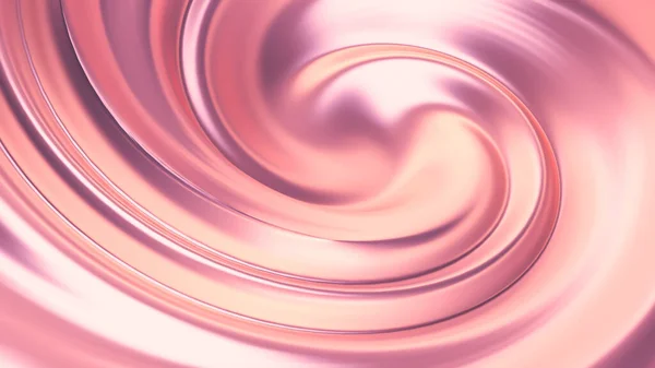 Lusso Bella Spruzzata Flusso Oro Rosa Rendering Illustrazione — Foto Stock