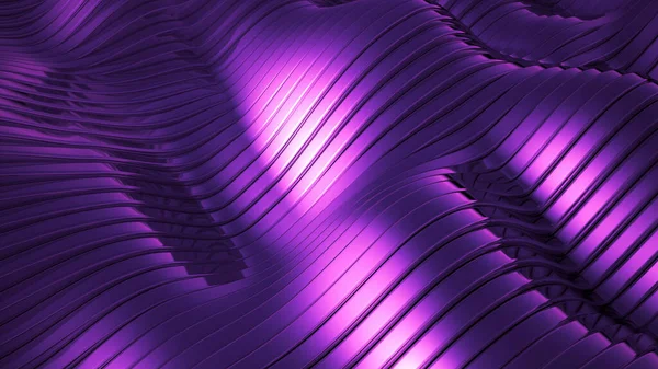 紫色金属背景 3D渲染 3D说明 — 图库照片