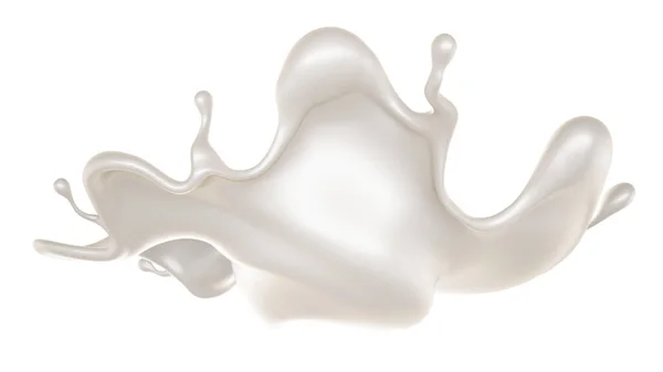 Всплеск Молока Рендеринг Иллюстрация — стоковое фото