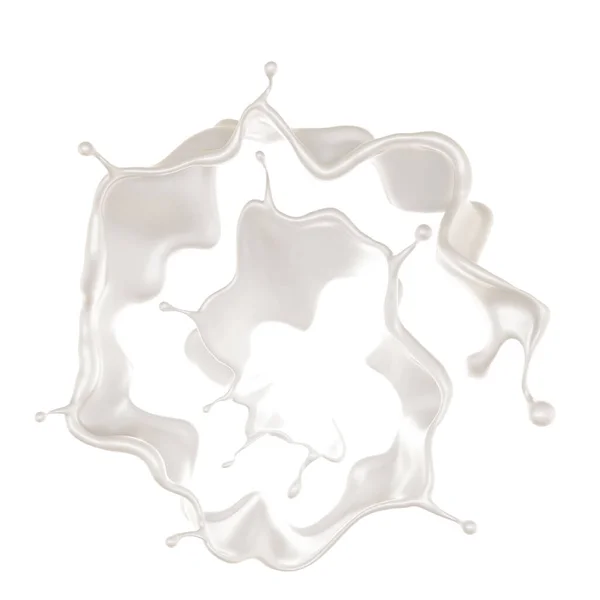 Bir Tutam Süt Görüntüleme Illüstrasyon — Stok fotoğraf