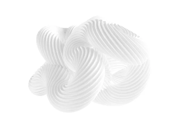Абстрактная Форма Белом Фоне Рендеринг Иллюстрация — стоковое фото