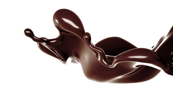 Peu Chocolat Rendu Illustration — Photo