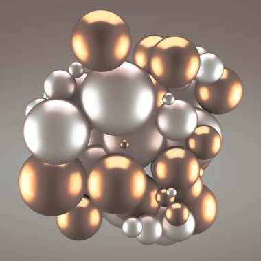 Neşeli, pozitif, taşaklı, parlak sarı bir arka plan. 3d görüntüleme, 3d illüstrasyon.