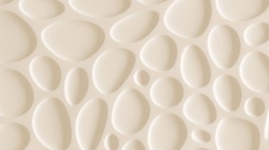 Beyaz, sarı dokular, rahatlama ve daireler. 3d görüntüleme, 3d illüstrasyon.