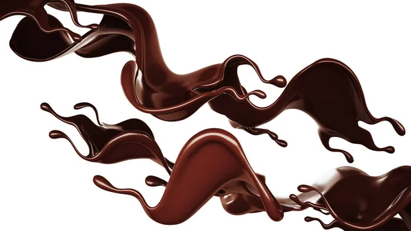 Çikolata Sıçraması Görüntüleme — Stok fotoğraf