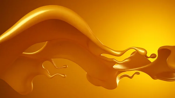 Fondo Amarillo Brillante Con Toque Caramelo Representación Ilustración —  Fotos de Stock