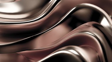 Saten kumaşlı, gümüş renkli bir arka plan. 3d görüntüleme, 3d illüstrasyon.