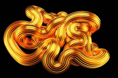 Güzel altın arka plan. 3d görüntüleme, 3d illüstrasyon.