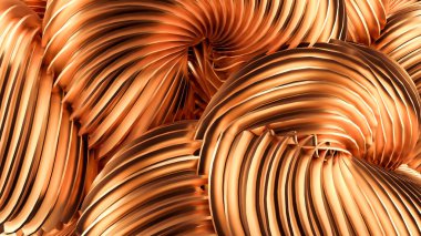 Güzel altın arka plan. 3d görüntüleme, 3d illüstrasyon.