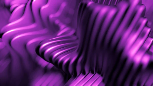 Fundo Roxo Com Linhas Renderização Ilustração — Fotografia de Stock