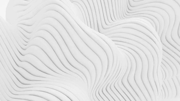 白い線で背景 3Dレンダリング 3Dイラスト — ストック写真