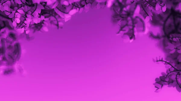 Hermoso Fondo Púrpura Con Hojas Temporada Del Año Representación Ilustración — Foto de Stock