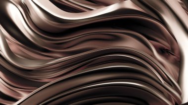 Saten kumaşlı, gümüş renkli bir arka plan. 3d görüntüleme, 3d illüstrasyon.