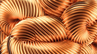 Güzel altın arka plan. 3d görüntüleme, 3d illüstrasyon.