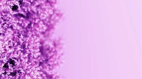 Фиолетовый Фон Листьями Время Года Рендеринг Иллюстрация — стоковое фото
