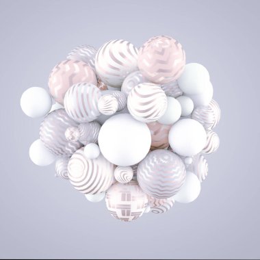 Neşeli, pozitif, taşaklı, parlak bir arka plan. 3d görüntüleme 3d