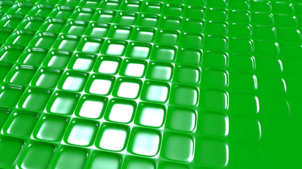 Grön Geometrisk Bakgrund Med Relief Återgivning Illustration — Stockfoto