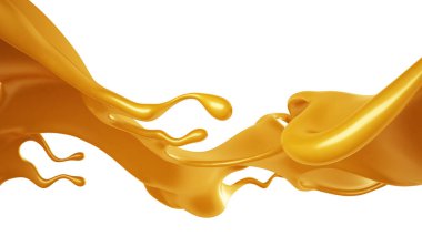 Bir tutam karamel. 3d görüntüleme, 3d illüstrasyon.